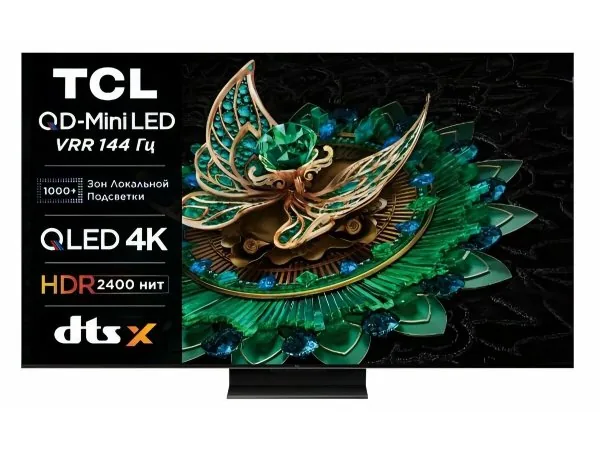 QD-Mini LED телевизор TCL 75C765 4K Ultra HD